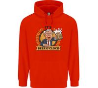 Felpa Divertente Alcol Uomo È L'Ora Della Birra