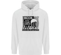 Felpa Divertente Con La Tua Birra A Pranzo Uomo