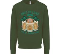 Felpa Divertente Con Scritta Shut Up Liver Per La Festa Di San Patrizio Uomo