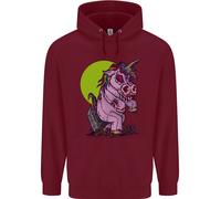 Felpa Divertente Di Halloween Horror Uomo Zombie Unicorn