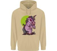 Felpa Divertente Di Halloween Horror Uomo Zombie Unicorn