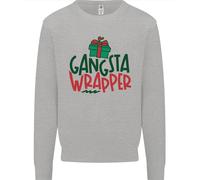 Felpa Divertente Di Natale Per Bambini Gangsta Wrapper