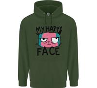 Felpa Divertente E Grumpy Uomo Con Il Mio Viso Felice