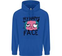 Felpa Divertente E Grumpy Uomo Con Il Mio Viso Felice
