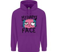 Felpa Divertente E Grumpy Uomo Con Il Mio Viso Felice