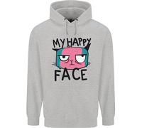 Felpa Divertente E Grumpy Uomo Con Il Mio Viso Felice