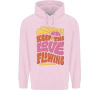 Felpa Divertente Hippy Pace Uomo Anni '60 Keep The Love Flowing