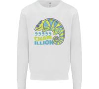 Felpa Divertente Per Bambini Comma Chameleon