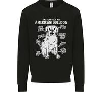 Felpa Divertente Per Bambini Con Anatomia Del Bulldog Americano