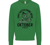 Felpa Divertente Per Bambini Oktoberfest Drink Beer