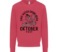 Felpa Divertente Per Bambini Oktoberfest Drink Beer