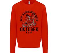 Felpa Divertente Per Bambini Oktoberfest Drink Beer