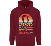 Felpa Divertente Per La Festa Del Papà Uomo Grandad Mito Leggenda