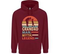 Felpa Divertente Per La Festa Del Papà Uomo Grandad Mito Leggenda