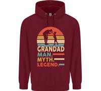Felpa Divertente Per La Festa Del Papà Uomo Grandad Mito Leggenda