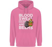 Felpa Divertente Per Moto Uomo Blood Sweat Bikes & Beer