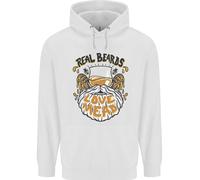 Felpa Divertente Per Uomo Con Barba Reale Ama La Birra Alcolica