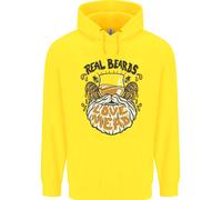 Felpa Divertente Per Uomo Con Barba Reale Ama La Birra Alcolica