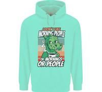 Felpa Divertente Uomo Dinosaur Non Mi Piacciono Le Persone Del Mattino