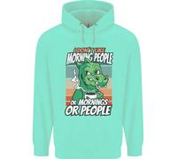 Felpa Divertente Uomo Dinosaur Non Mi Piacciono Le Persone Del Mattino