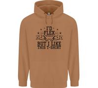 Felpa Divertente Uomo Gym Id Flex Ma Mi Piace Questo