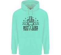 Felpa Divertente Uomo Gym Id Flex Ma Mi Piace Questo