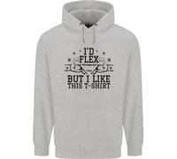 Felpa Divertente Uomo Gym Id Flex Ma Mi Piace Questo