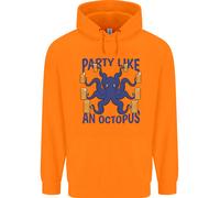 Felpa Divertente Uomo Octopus Scuba Diving Beer Party