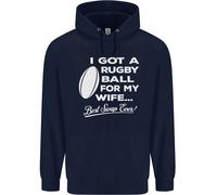Felpa Divertente Uomo Per Giocatore Di Rugby Per Mia Moglie