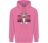 Felpa Divertente Uomo Pitbull I Will Find And Lick You