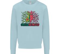 Felpa Divertente Verde Sano A Forma Di Cuore Con Avocado Uomo