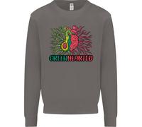 Felpa Divertente Verde Sano A Forma Di Cuore Con Avocado Uomo