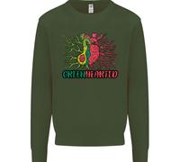 Felpa Divertente Verde Sano A Forma Di Cuore Con Avocado Uomo