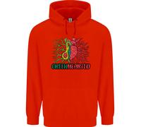 Felpa Divertente Verde Sano A Forma Di Cuore Di Avocado Uomo