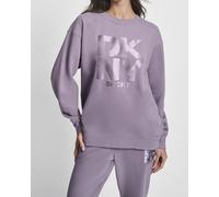 Felpa DKNY Logo Crew lilla donna - S