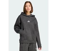 adidas All SZN Holiday Glitter Fleece W - felpa con cappuccio - donna XS Black woman Recycled Polyester
