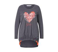 Felpa donna Angel of Style taglie forti linea A cuore decorato