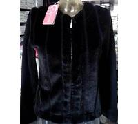 Felpa donna Baci & Abbracci con pelliccia, maniche e retro in felpa art BA01840