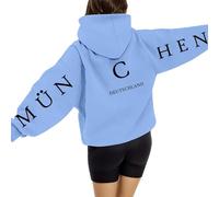 Felpa Donna Cappotto Casual Classico Tinta Unita Felpe con Cappuccio Giacca Sportiva Leggero Hoodie Manica Lunga Cotone Hoodie Autunno Sweatshirt Felpa Rossa Donna Morbido e Delicato sulla Pelle