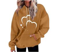 Felpa Donna Cappotto Casual Classico Tinta Unita Felpe con Cappuccio Hoodie Manica Lunga Cotone Hoodie Ragazza Autunno Primavera Sweatshirt maglione donna invernale lungo Comodo per andare al lavoro