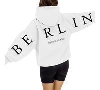 Felpa Donna Cappuccio Giacca da Donnas Felpe Sportiva Leggero Hoodie Cotone Manica Lunga Sweatshirt con Tasche Felpes Primavera Autunno Giacca Donna Lunga Morbido e Delicato sulla Pelle