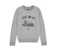 Felpa Donna - CHI È LA PATRONNE Colore Grigio