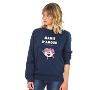 Felpa Donna. Colore Blu Marino. MAMIE D'AMOUR