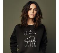 Felpa Donna Colore Nero, I'LL DO IT LATER