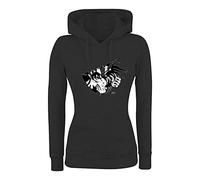 Felpa Donna con Cappuccio Basic Top qualità Top vestibilità - Sirio Il Dragone Cavalieri - Divertente Humor Made in Italy