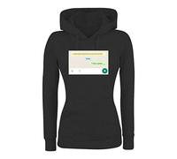 Felpa Donna con Cappuccio Basic Top qualità Top vestibilità - Ti Devo Parlare - Divertente Humor Made in Italy (M, Nero)