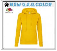 Felpa donna con cappuccio e tasche a marsupio Fruit of the Loom