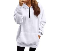 Felpa Donna con Cappuccio e Zip Giacca Sportiva Leggero Hoodie Cotone Manica Lunga Sweatshirt Aperto Tasche Cerniera Felpe Casual Classico Primavera Autunno felpa nera donna Correre Al Mattino