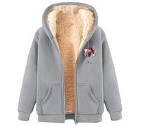 Felpa Donna Con Cappuccio Foderata In Pile Calda Giacca Invernale Con Zip Felpa Pile Donna Teddy Hoodie Con Cerniera Sweatshirt Inverno Autunno Costume Babbo Natale Uomo Donna Adulti natalben insieme