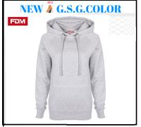 Felpa donna con cappuccio foderato maniche raglan tasca a marsupio